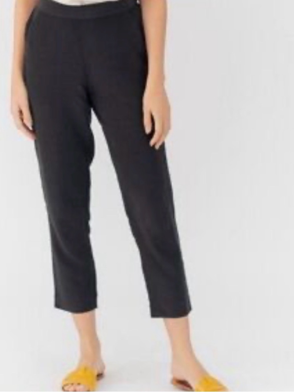 Grana black silk pants